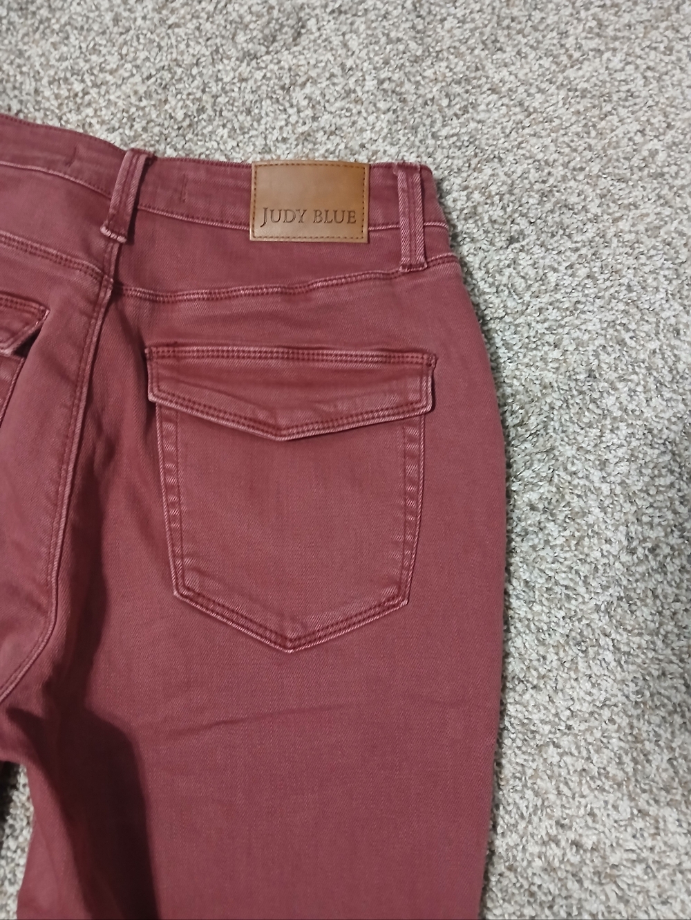 Judy Blue High-Rise Straight Leg Pants in Burgundy - Picture 13 of 16